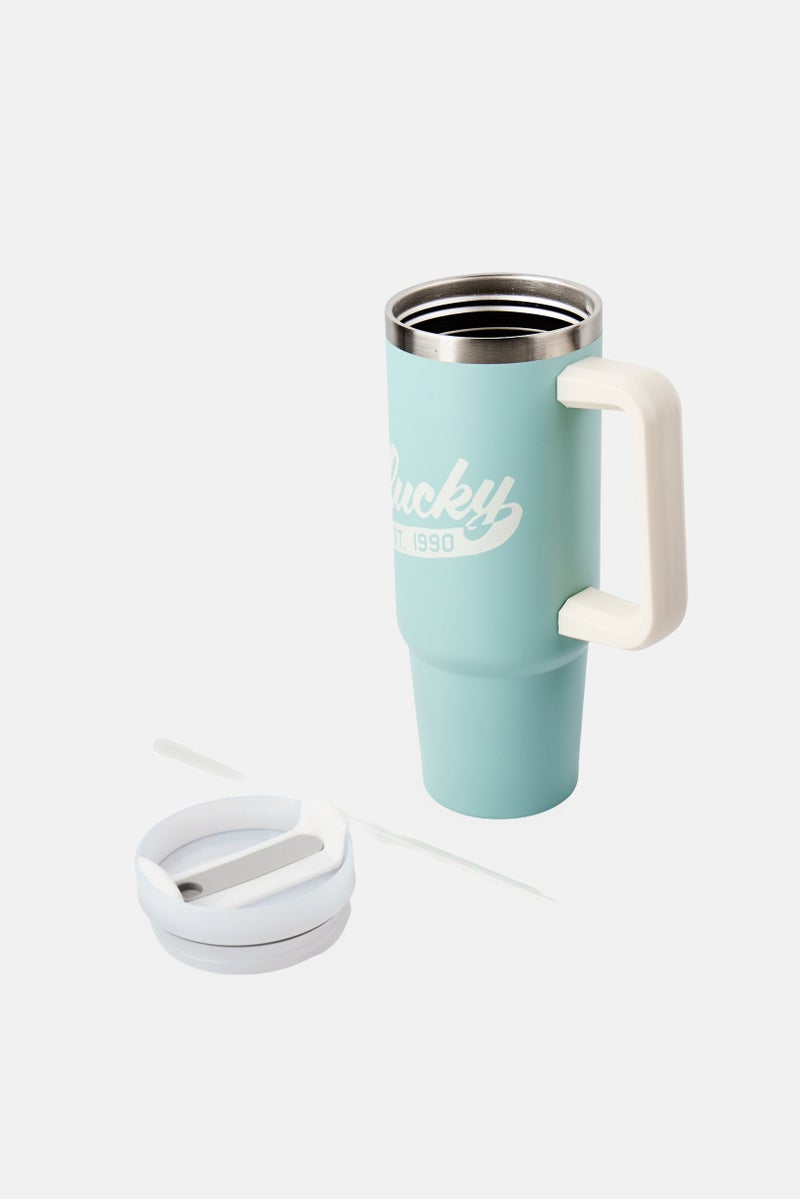 LUCKY BRAND Stainless Steel Vacuum Insulated Tumbler With Straw 946 ml, Kentucky Blue - Image 2