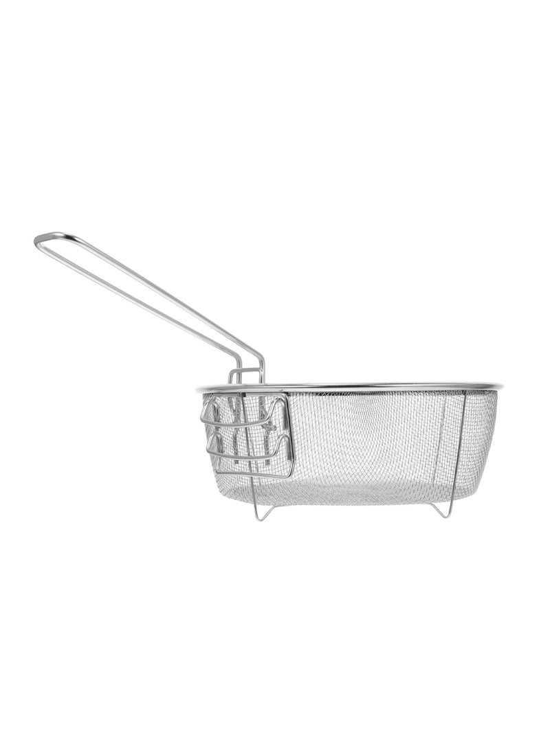 Majestic Stainless Steel Deep Mesh Frying Basket 23 cm with Detachable Handle – Multipurpose Strainer for Fries, Vegetables, Pasta & More – Ideal for Home & Commercial Kitchens  - Image 3
