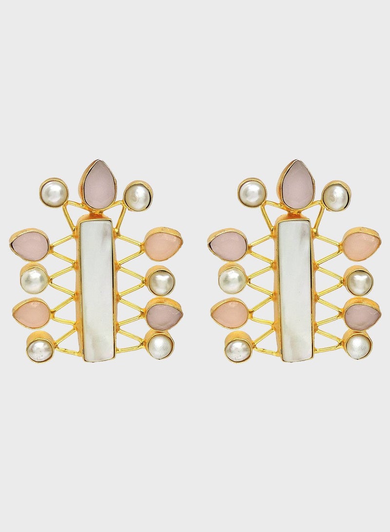 DORI Pyra Embellished Drop Earrings  - Image 1