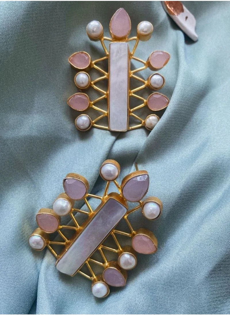 DORI Pyra Embellished Drop Earrings