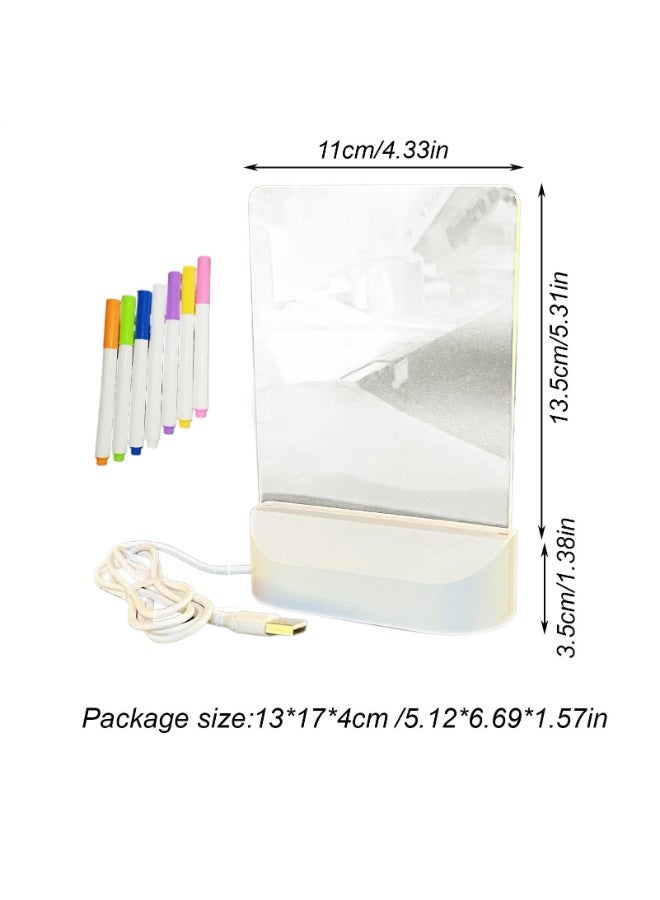 سبورة بيضاء LED للمنزل، سبورة بيضاء LED للمدرسة، سبورة بيضاء LED للمكتب، لوحة رسائل، دفتر ملاحظات ملون، لوحة رسم LED، سبورة كتابة LED للمكتب، دفتر ملاحظات LED، لوحة رسم LED - Image 2