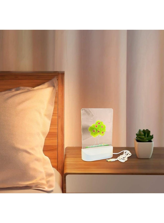 سبورة بيضاء LED للمنزل، سبورة بيضاء LED للمدرسة، سبورة بيضاء LED للمكتب، لوحة رسائل، دفتر ملاحظات ملون، لوحة رسم LED، سبورة كتابة LED للمكتب، دفتر ملاحظات LED، لوحة رسم LED - Image 5