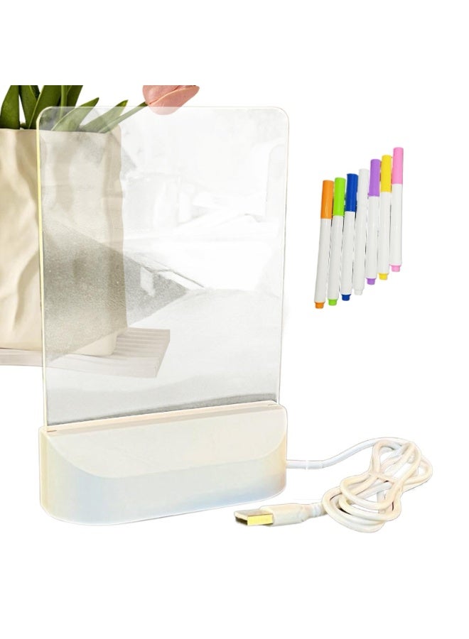 سبورة بيضاء LED للمنزل، سبورة بيضاء LED للمدرسة، سبورة بيضاء LED للمكتب، لوحة رسائل، دفتر ملاحظات ملون، لوحة رسم LED، سبورة كتابة LED للمكتب، دفتر ملاحظات LED، لوحة رسم LED - Image 3