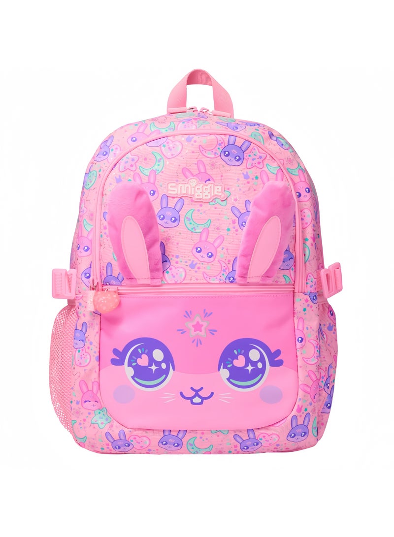 Smiggle Girls Cartoon Print Student Schoolbag Primary and Secondary School Children's Backpack Outdoor Leisure Bag Backpack 42*30CM