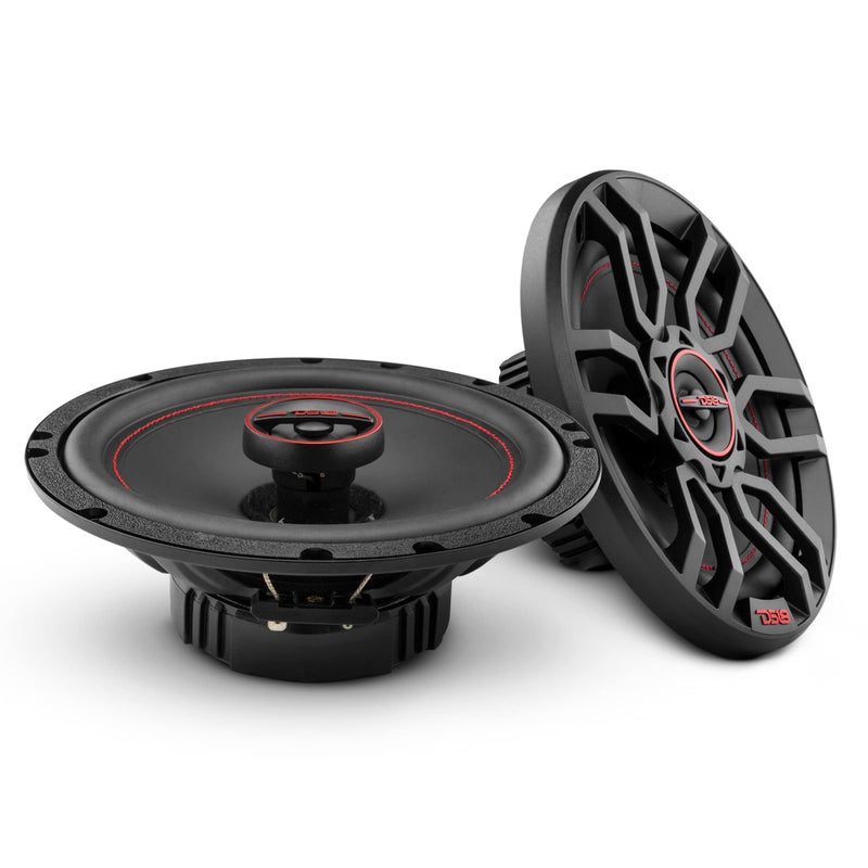 DS18 G6.5Xi GEN-X 6.5" 2-Way Coaxial Speakers 150 Watts Max Power 50 Watts RMS 4-Ohm - Mylar Dome Tweeters with Neodymium Magnet - Grill Included - Great for Car Stereo Sound System - 2 Speakers - Image 1