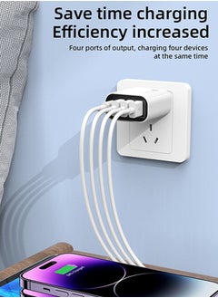 Generic 36W Multi Port European Quick Charger, Fast Charging Adapter for Multiple Models of Electric Device (White)  - Image 5