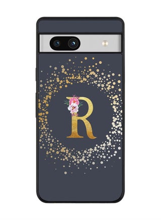 Rugged Black edge case for Google Pixel 7a 5G Slim fit Soft Case Flexible Rubber Edges Anti Drop TPU Cover -  Custom Monogram Initial Letter Floral Pattern Alphabet - R  (Grey ) - pzsku/ZB92431F002852BB32C0CZ/45/_/1687790297/c17c9715-57a8-4517-aee3-c0a005c78f7a