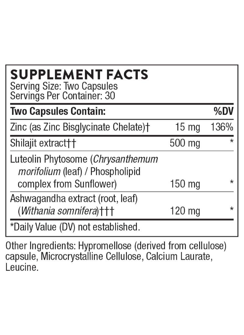 Thorne Advanced Testosterone Support Dietary Supplement 60 Capsules  - Image 2