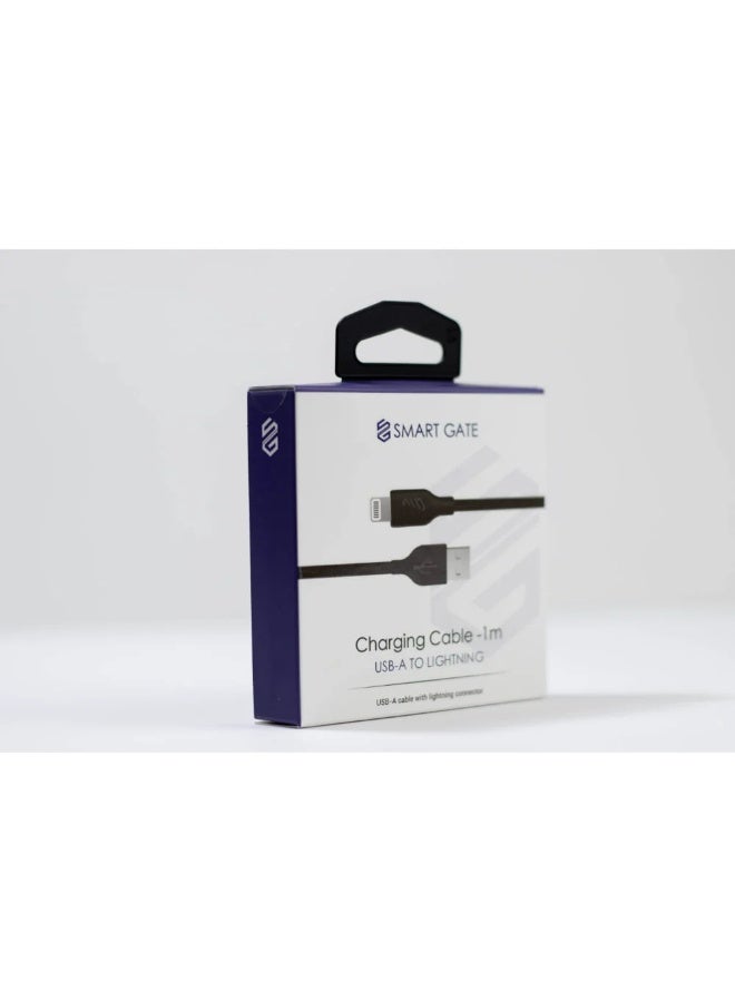Smart Gate Cable USB-A to Lightning 1m Black