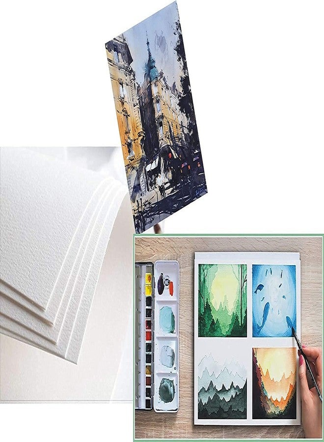 LRS Cold Pressed Water Color Sheets Artist Grade - 25% Cotton - 300GSM Heavy Sheet for Water Coloring, Acrylic Painting, Oil Painting -(A3 Size - Pack of 20) - Image 2