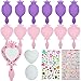 Liliful 12 Pack Princess Foam Mirror Kits Decorate Your Own Princess Mirrors Party Supplies Kids Unbreakable Toy Crafts for Girls Party Favors Birthday DIY Decorations CutePinkPurple - Image 2