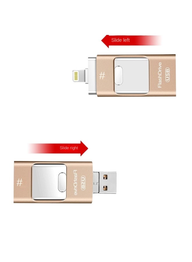 محرك ذاكرة يوب USB 8 جيجابايت 256 جيجابايت محرك يوب USB متعدد الوظائف متوافق مع أجهزة آبل أجهزة كمبيوتر مدعومة بتقنية أوتي جي OTG وهواتف تيب سي Type-C - Image 2