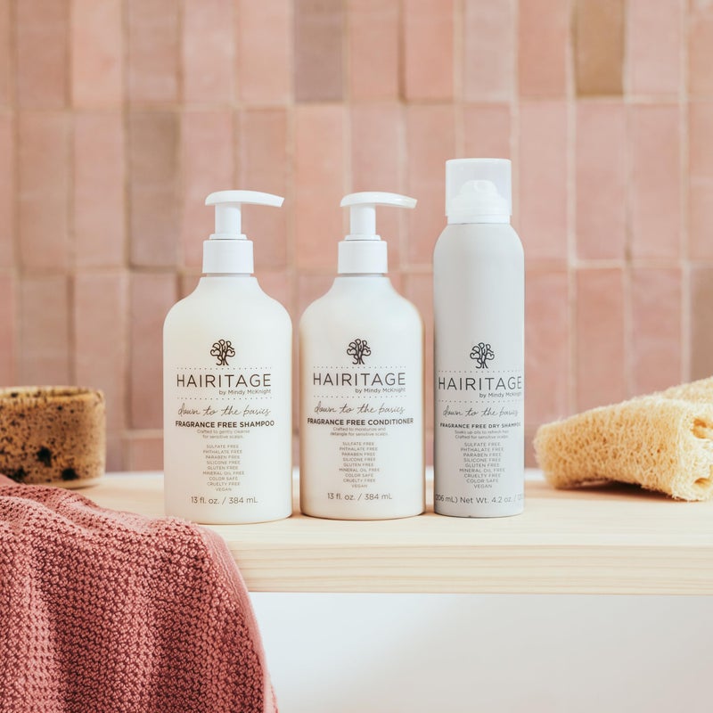 Hairitage Down to the Basics - Chamomile + Sunflower Seed Oil-Infused Shampoo and Hydrating Color-Safe Conditioner - 13 oz - Image 4