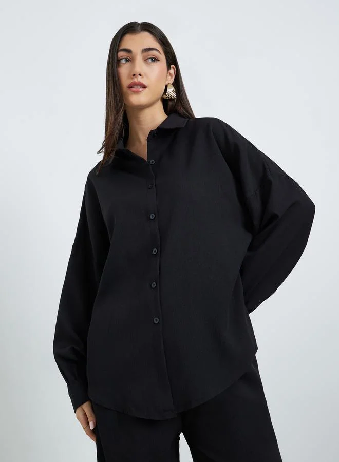 Amirah  Women Oversized Shirt and Wide Leg Modest Set for Women | Best Price UAE