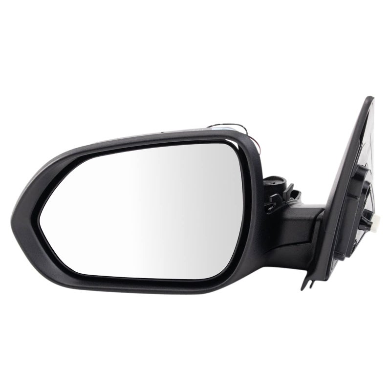 مرآة كهربائية مدفأة للجانب الأيسر من السيارة بتشطيب أسود ناعم متوافقة مع كيا سيلتوس 2021-2023 KI1320249