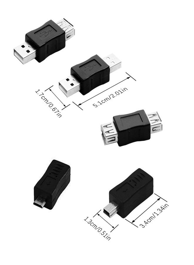 Flylin Multiple USB 2.0 Adapters, USB OTG Adapter Kit 12Pcs Micro/Mini Male Female Sockets Converters Connectors Support Data Transmission and Charging for Computer Tablet PC Mobile Phone - Image 4