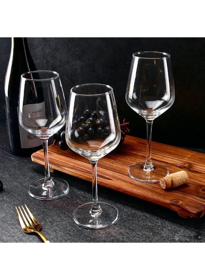Wine Glasses Set of 6, 12oz Clear Red/White Wine Glasses, Long Stem Wine Glasses for Party, Wedding and Home - Image 3