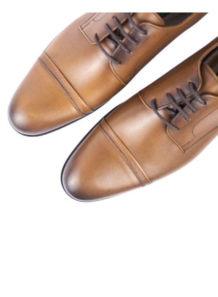 Levent Classic Genuine Leather 
Lace Up Shoes - Image 3