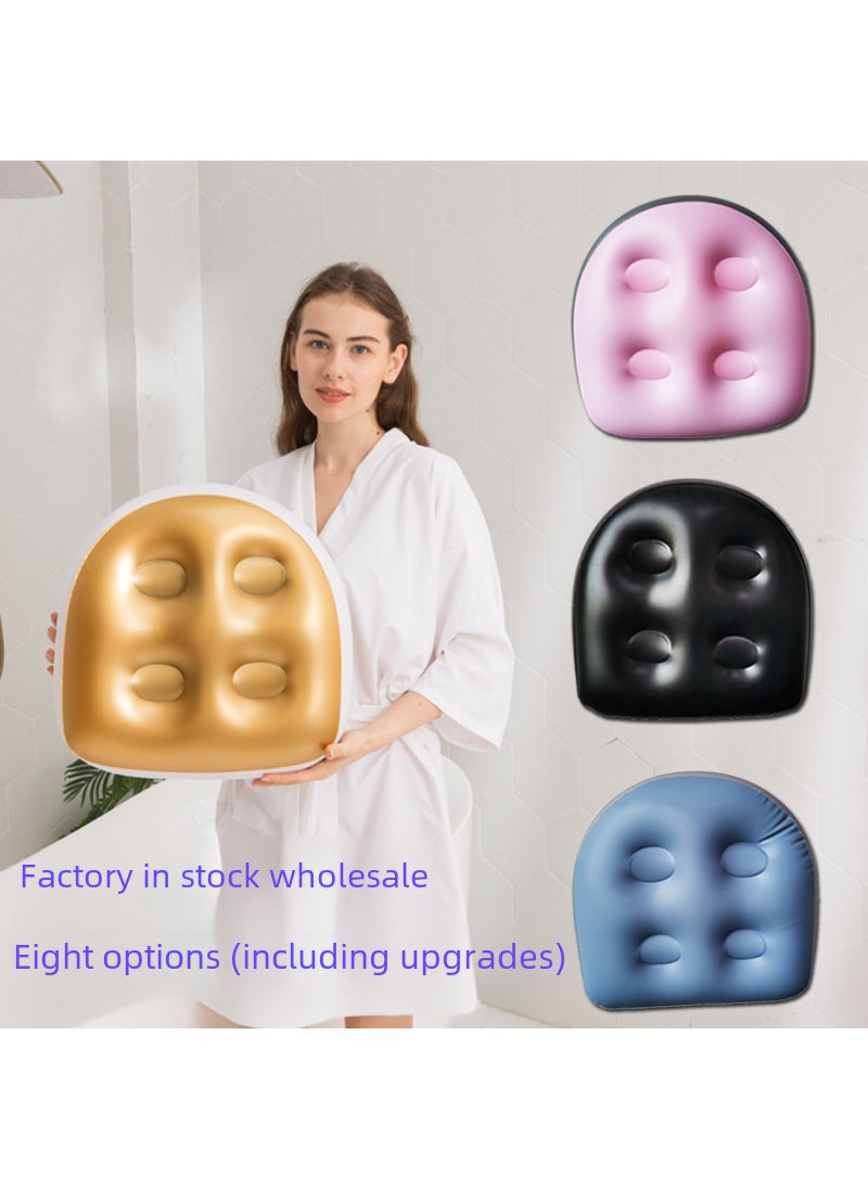 Generic Inflatable Spa Cushion Bathing Anti-Hemorrhoid Pad Pink plus screen 