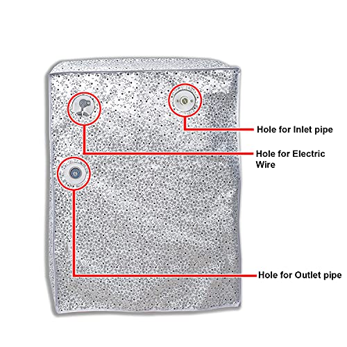 Classic® Front Load Washing Machine Cover Suitable For IFB 5.5 Kg, 6 Kg, 6.5 Kg (50cmsX63cmsX81cms, White & Grey) - Image 5