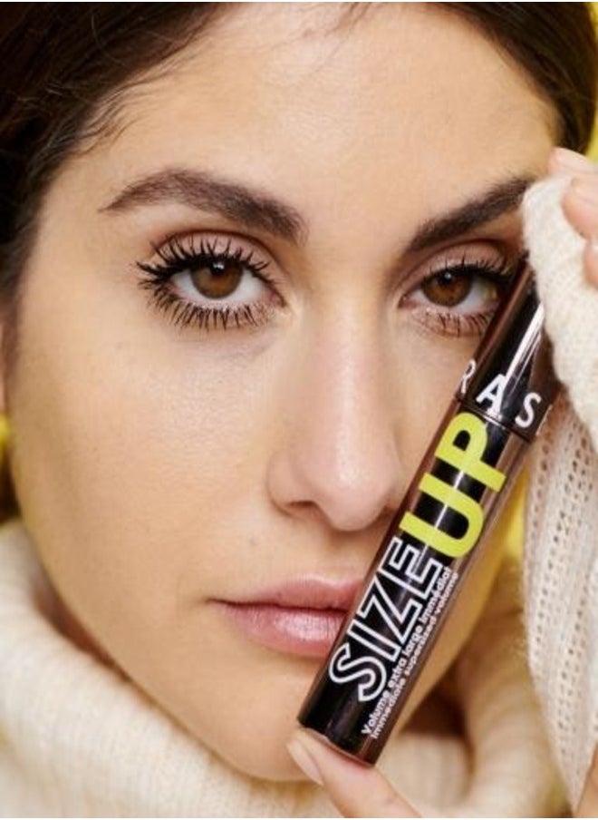SEPHORA - SEPHORA COLLECTION Size Up Volumizing Mascara Black 5ml – Ultra-Black, Long-Lasting & Buildable Volume for Fuller Lashes - Image 1