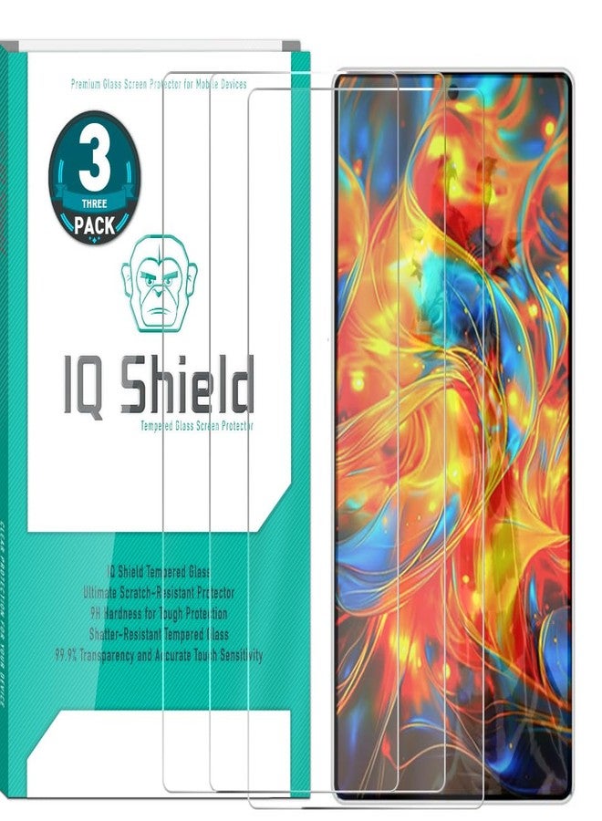 IQShield 3 Pack for Samsung Galaxy S25 Ultra Screen Protector(Case Friendly) Easy Install, Clear Tempered Glass HD and Transparent Shatter-Proof Shield, Anti-Scratch 99% Touch Accuracy - Image 1