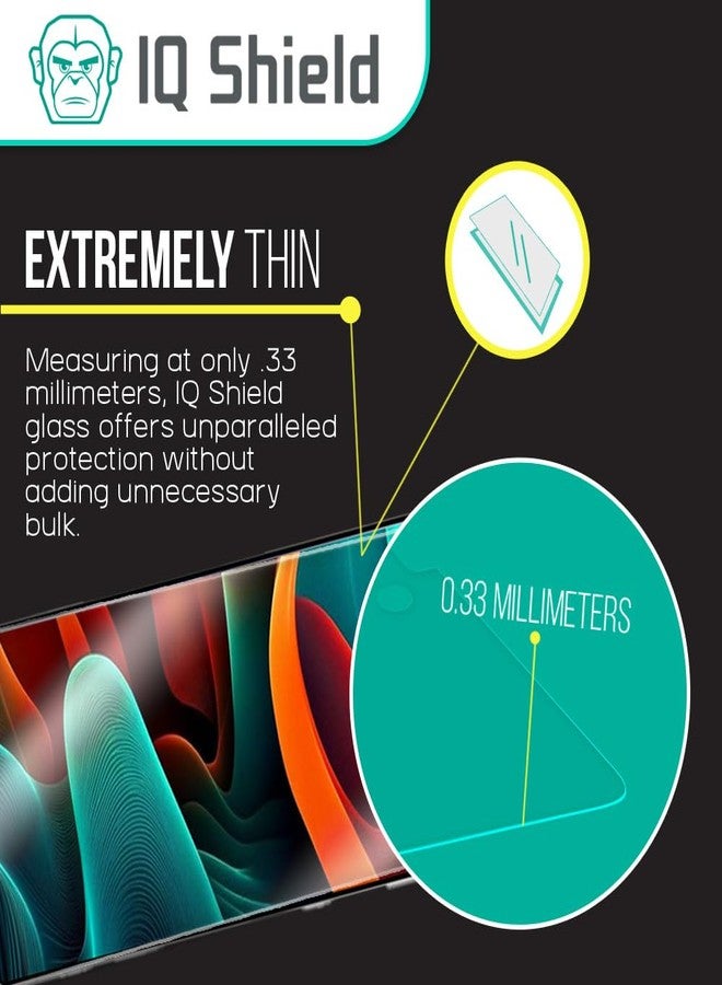 IQShield 3 Pack for Samsung Galaxy S25 Ultra Screen Protector(Case Friendly) Easy Install, Clear Tempered Glass HD and Transparent Shatter-Proof Shield, Anti-Scratch 99% Touch Accuracy - Image 4