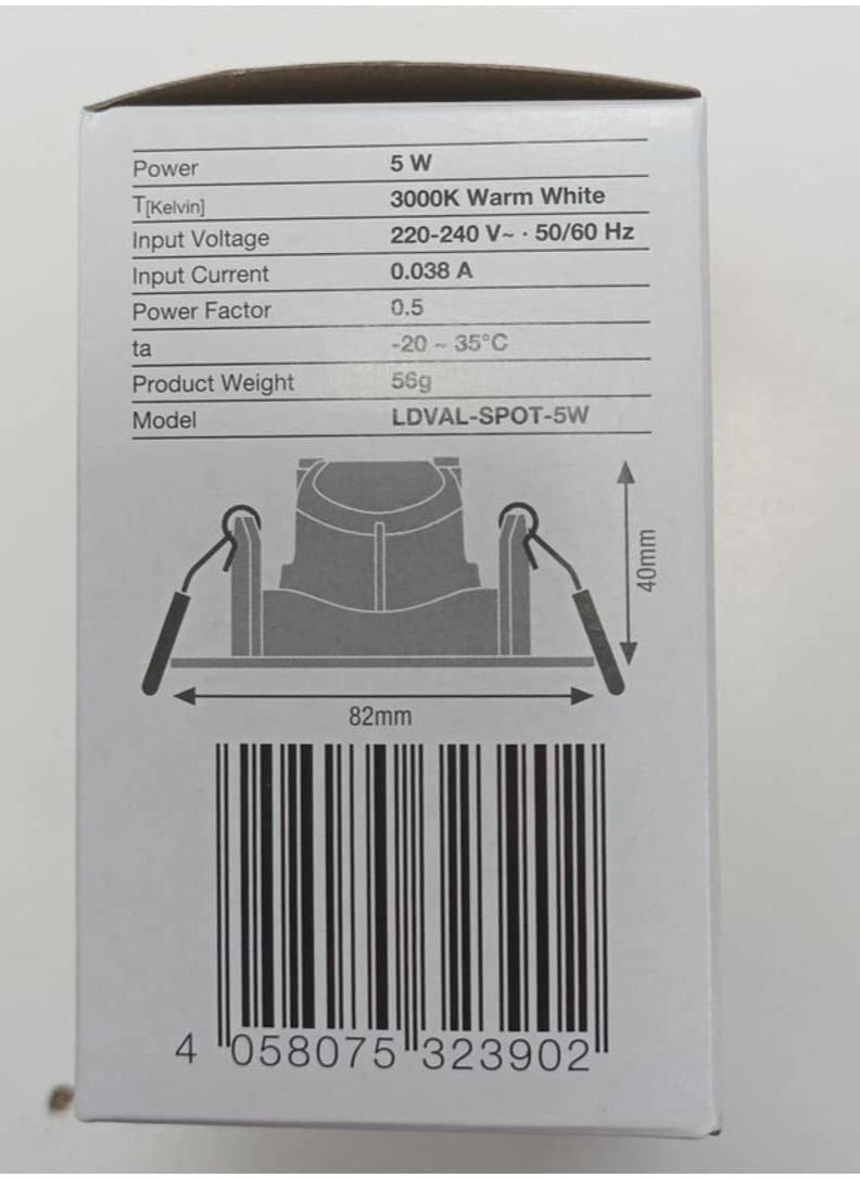 Osram Ledvance Osram 5W LED Adjustable Spot Light Warm White  - Image 4