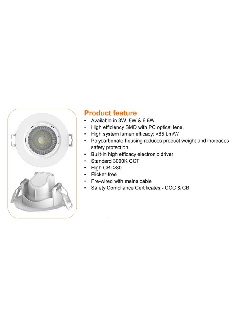 Osram Ledvance Osram 5W LED Adjustable Spot Light Warm White  - Image 3