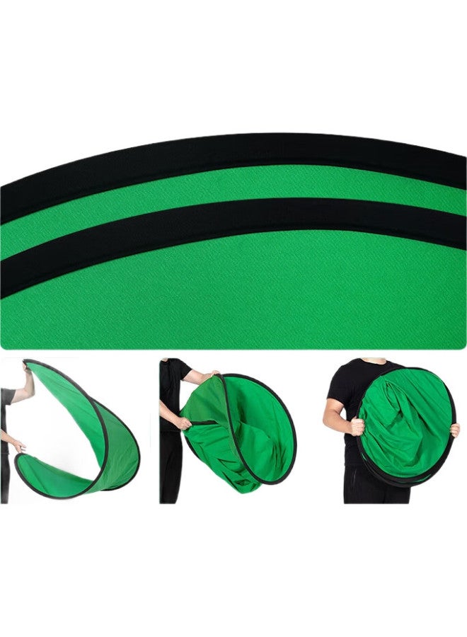 Youfes Yangfeisi Yc3 Professional Green Screen Chroma Key Cloth, Foldable, Portable, No Stand Required, Thickened Solid Green Cloth, Background Cloth, Fill Light, Photography Backdrop, Video Screen, 1*1.5 Meters - Image 3