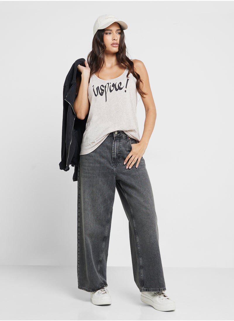 Jacqueline de Yong - Printed Tank Top - Image 1