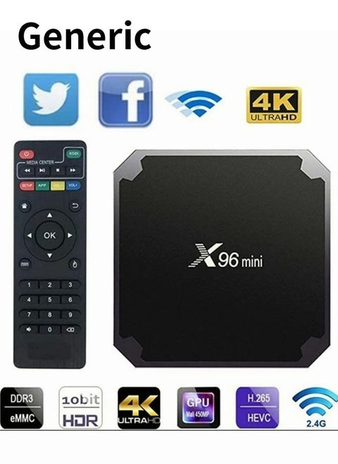 Smart Android TV Set Top Box X96 Mini Black