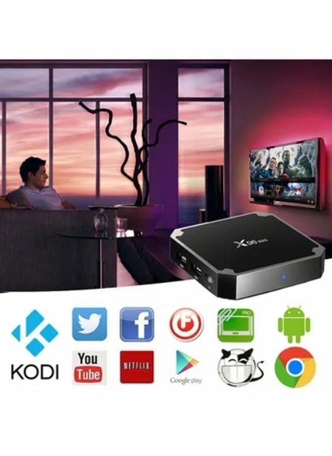Generic Smart Android TV Set Top Box X96 Mini Black  - Image 2