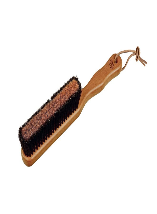 Redecker Natural Pig Bristle/Bronze Wire Clothes Brush with Oiled Pearwood Handle, 10-3/8-Inches - Image 1