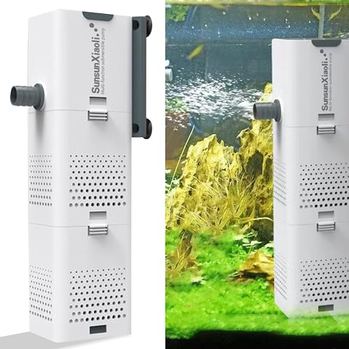 ANIMAUX Sunsun Xiaoli XQP Series Multi-Function Submersible & Ultimate Aquarium Filtration Pump with Crystal Clear 7 Water Clarity (1500f | 20W | 1500L/h | Tank Size: 3-4ft) - Image 1