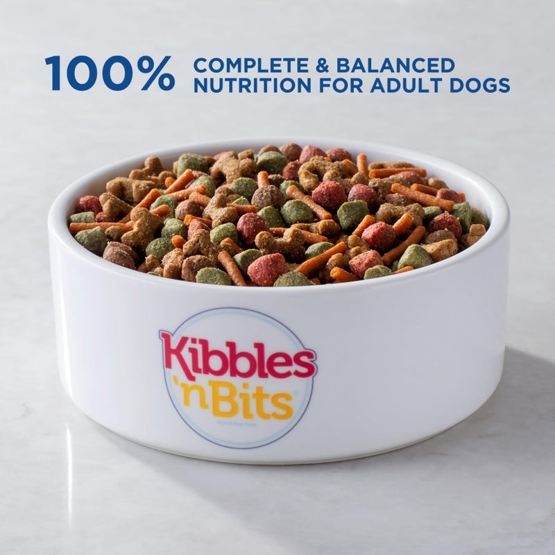 Kibbles 'n Bits Original Dry Dog Food, Savory Beef & Chicken Flavors for Adult Dogs, 16 lb. Bag - Image 4
