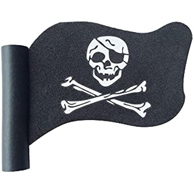 rayihni NA Jolly Roger Pirate Flag Car Antenna Pen Topper Aerial Topper Antenna Ball Antenna Hat for Car Decoration - Image 2
