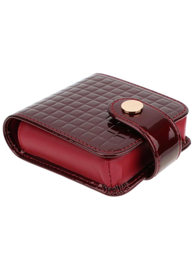 kilofly Genuine Leather Double Lipstick Case Cosmetic Makeup Holder + Gift Box - Image 1