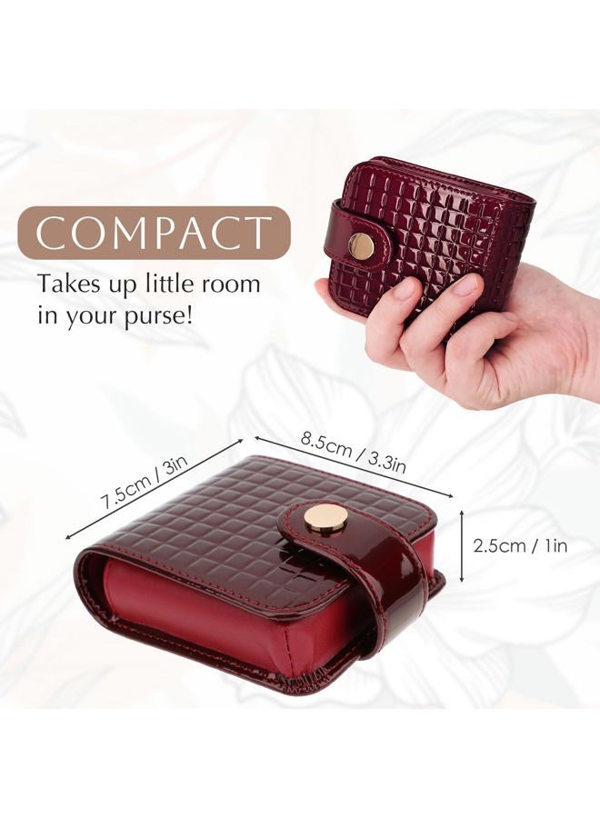 kilofly Genuine Leather Double Lipstick Case Cosmetic Makeup Holder + Gift Box - Image 5