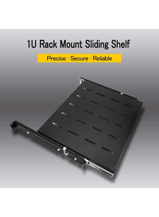 Raising Electronics Raising Electronics Sliding Rack Server Shelf 1U 19'' 4 Post Rack Mount-Adjustable 15''-22''  - Image 2