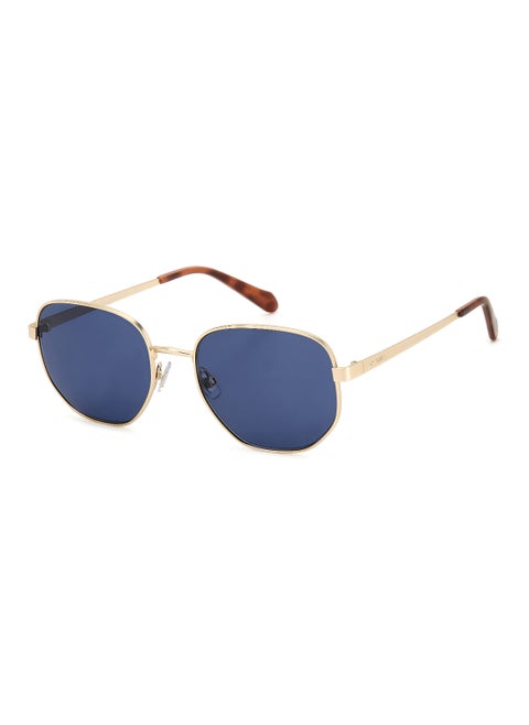 Men's Uv Protection Rectangular Shape Metal Sunglasses Fos 2134/G/S Blue 46 - Lens Size: 45.5 Mm - Mt Light G