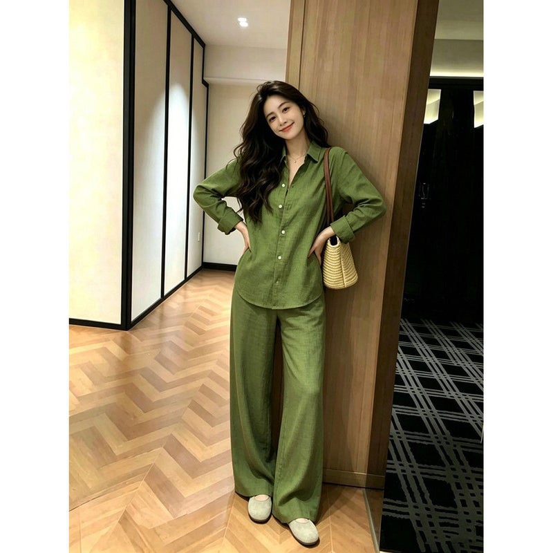 Women's Casual Co Ord Set in Linen-Like Fabric - Image 5