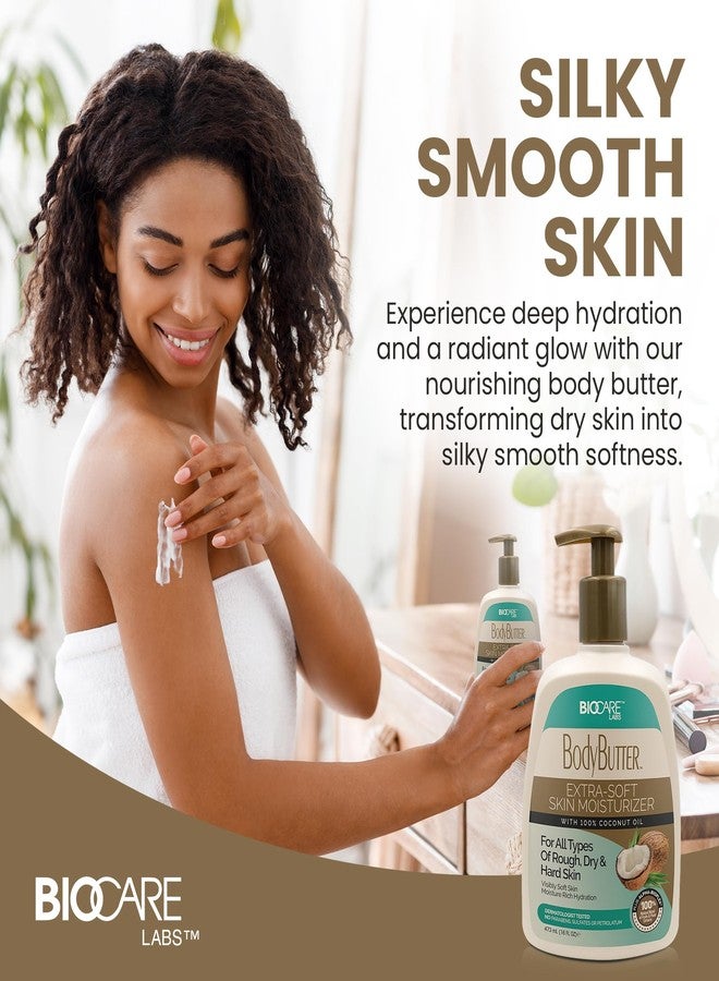 Biocare Body Butter Cream - Deep Moisturizing Cream for Rough, Dry & Hard Skin with 100% Coconut Oil, Hydration for Revitalized & Fresh Skin, Extra Soft Moisturizer for Youthful Glow 16 oz - Image 2