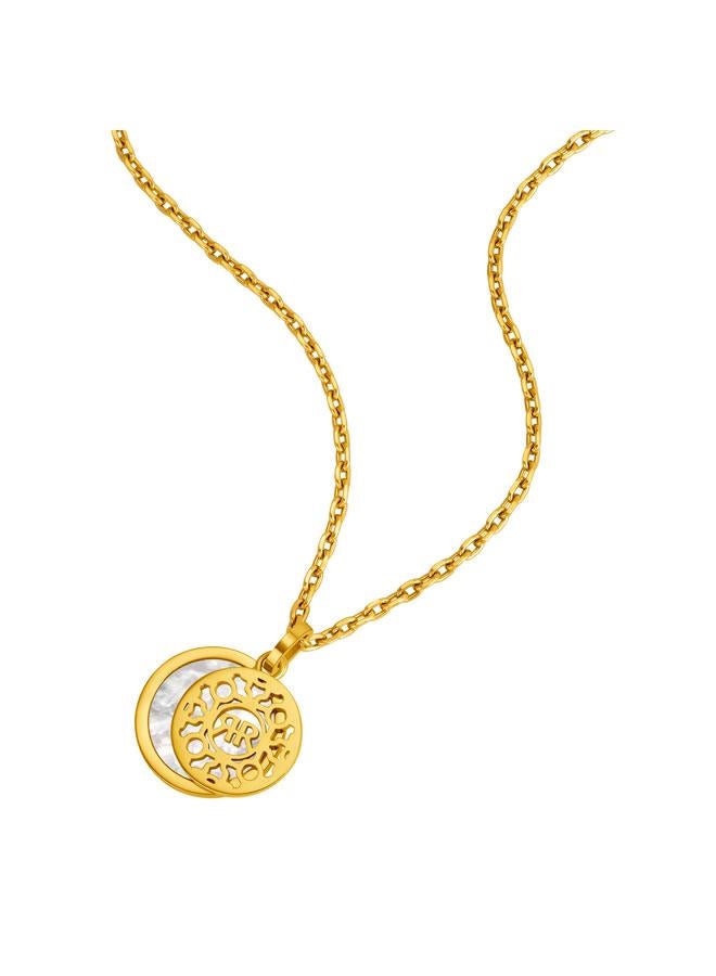 CERRUTI 1881 Nicoletta Gold Plated Stainless Steel Pendant Necklace for Women - Image 2