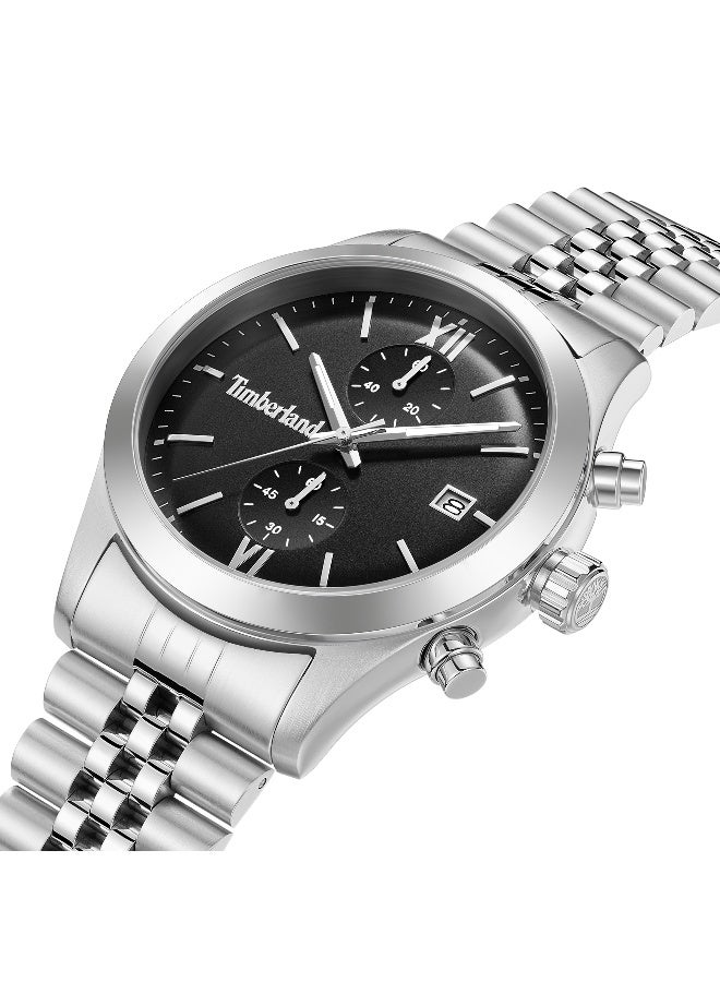 Timberland Men Ripgorge Stainless Steel Bracelet Chronograph Watch for Men, 44mm - Image 2