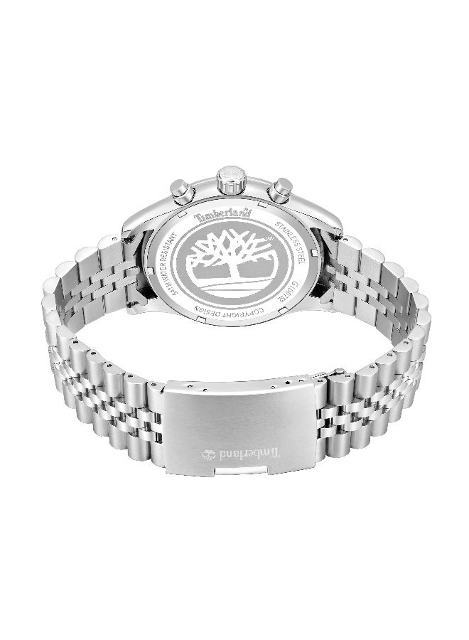 Timberland Men Ripgorge Stainless Steel Bracelet Chronograph Watch for Men, 44mm - Image 3