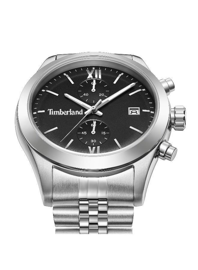 Timberland Men Ripgorge Stainless Steel Bracelet Chronograph Watch for Men, 44mm - Image 4