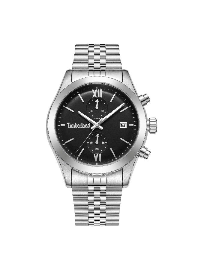 Timberland Men Ripgorge Stainless Steel Bracelet Chronograph Watch for Men, 44mm - Image 1