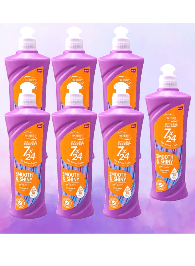 هوبي 7 قطع كريم 7 × 24 لشعر ناعم ولامع 250مل - Image 1