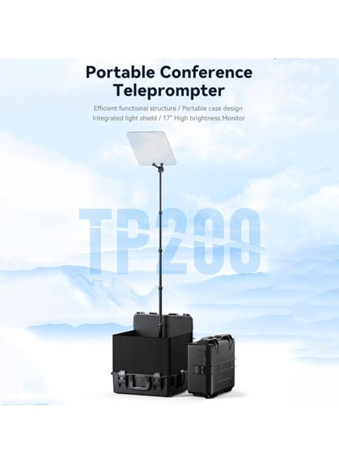 Desview TP200 Teleprompter Portable Landing Teleprompter 17inch 1000nits Screen for Conference Live Video Recording - pzsku/ZB925B45E776AC39FCC3FZ/45/_/1740475028/783d22a4-d676-47ee-b0ee-c2a5ab4f313f